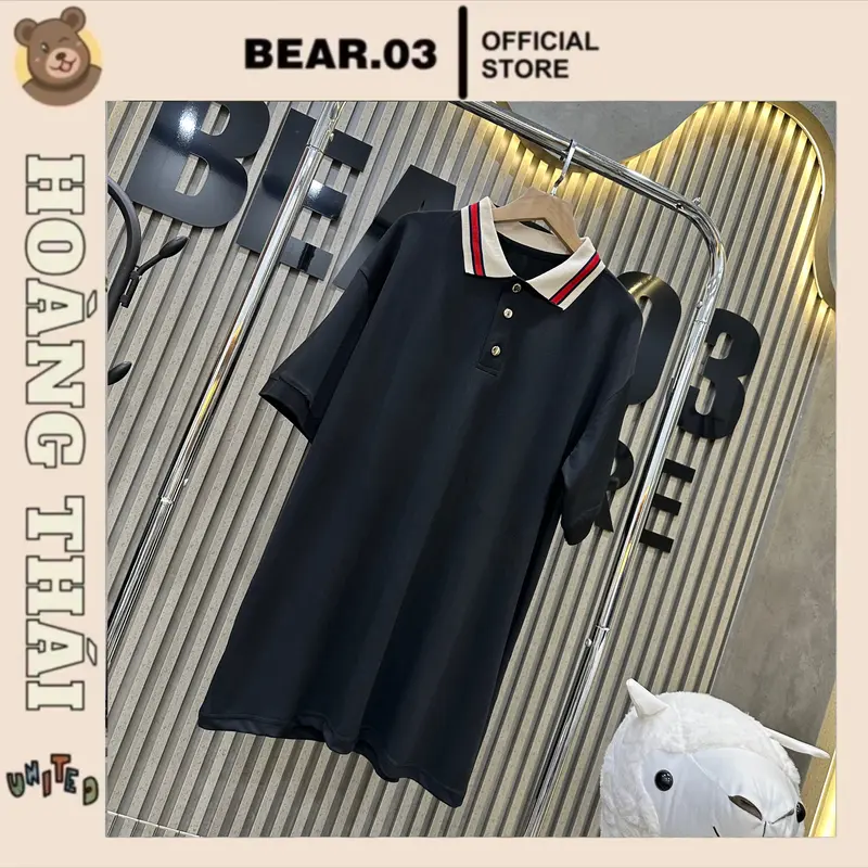 ÁO POLO MÀU XANH THAN , ĐEN PHỐI CỔ KẺ ĐƠN GIẢN 4