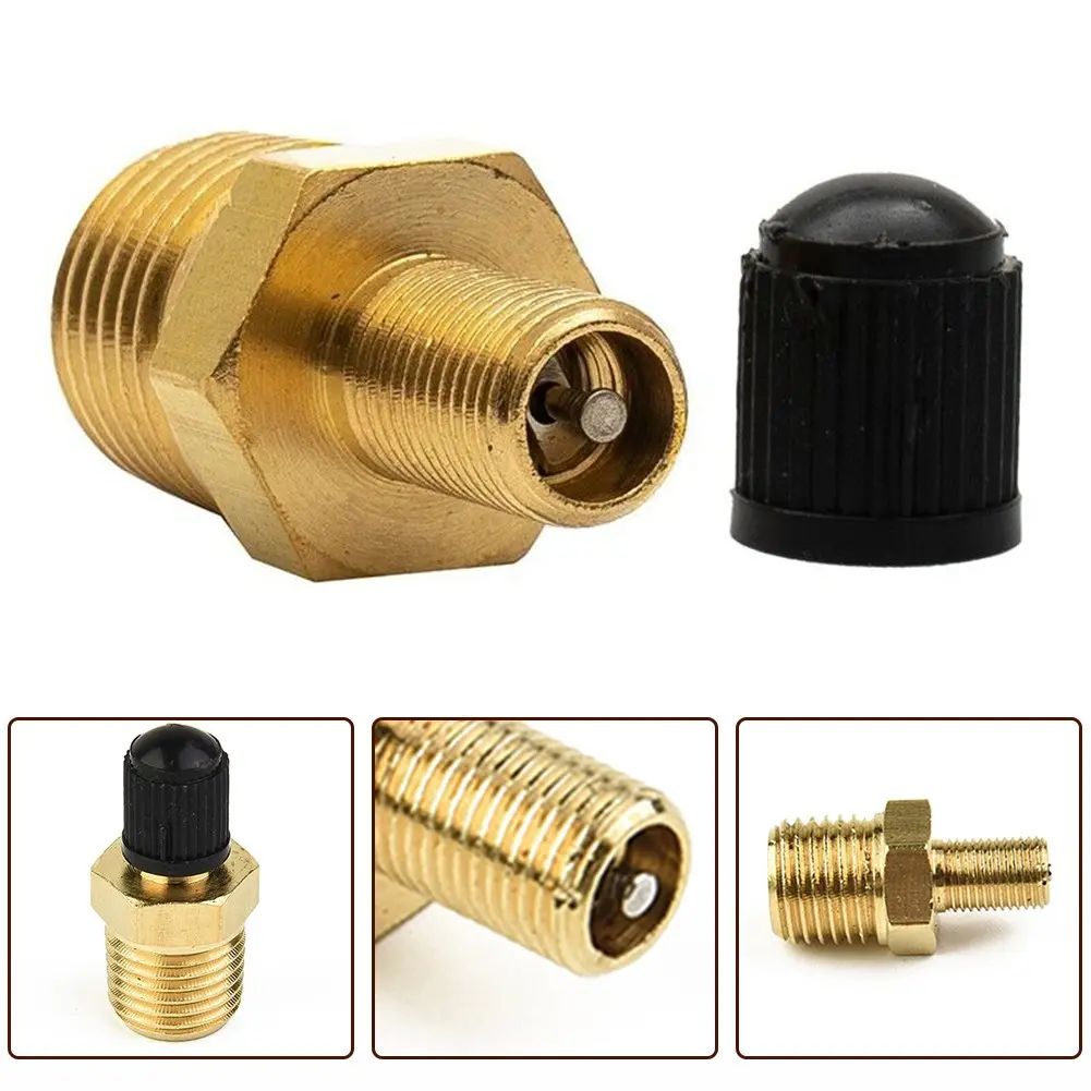 High-Quality 1/4 Inch NPT Solid Brass Air Compressor Tank Fill Valve - Nickel