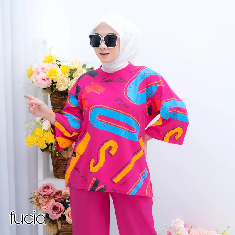 [JUMBO TERBARU] SETELAN WANITA VIRAL BAHAN KAOS COMBAD ONE SET KEKINIAN 2023 BY DEEFALO 4