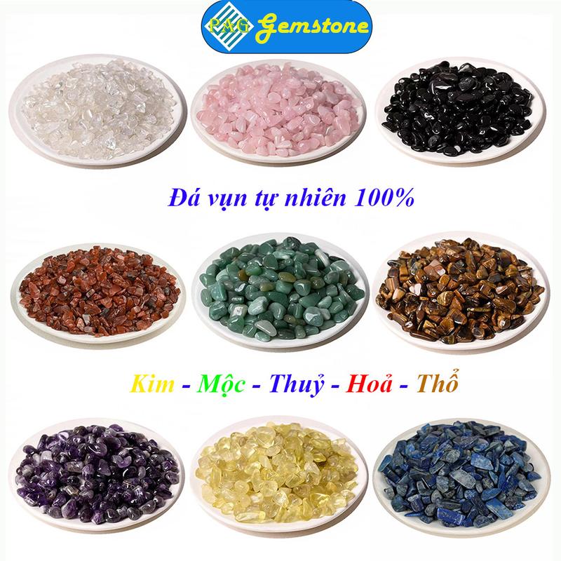 Đá Vụn Thạch Anh Tự Nhiên PAG 100gr - Đá Thanh Tẩy, Đá Vụn Trang Trí Nhà Cửa, Trang Trí Bể Cá - Decor, Decor Phòng