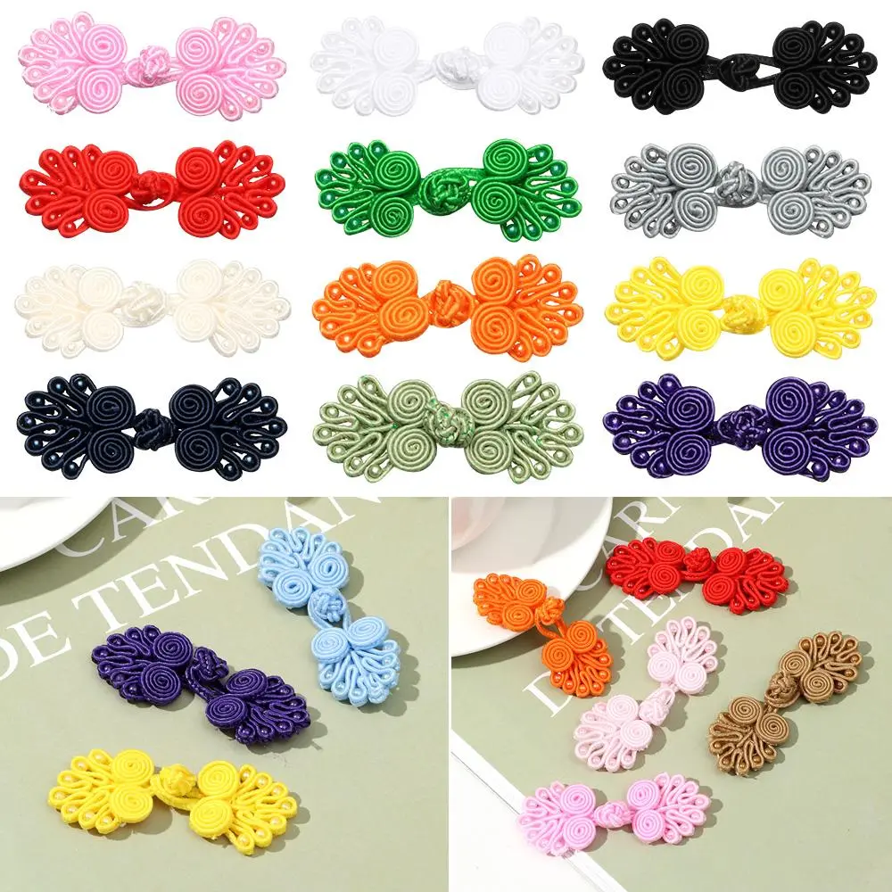 5Pcs Handcraft Invitation DIY Chinese Knot Button Cheongsam Buttons Tang Suit Knot Fastener
