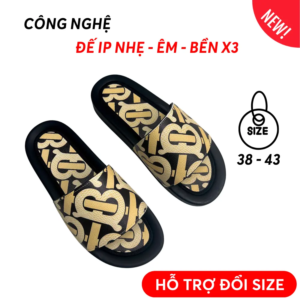 Dép nam quai ngang B.B Rờ chất liệu cao su siêu nhẹ êm chân mẫu mới 2025 hàng đẹp siêu nét (BB10)