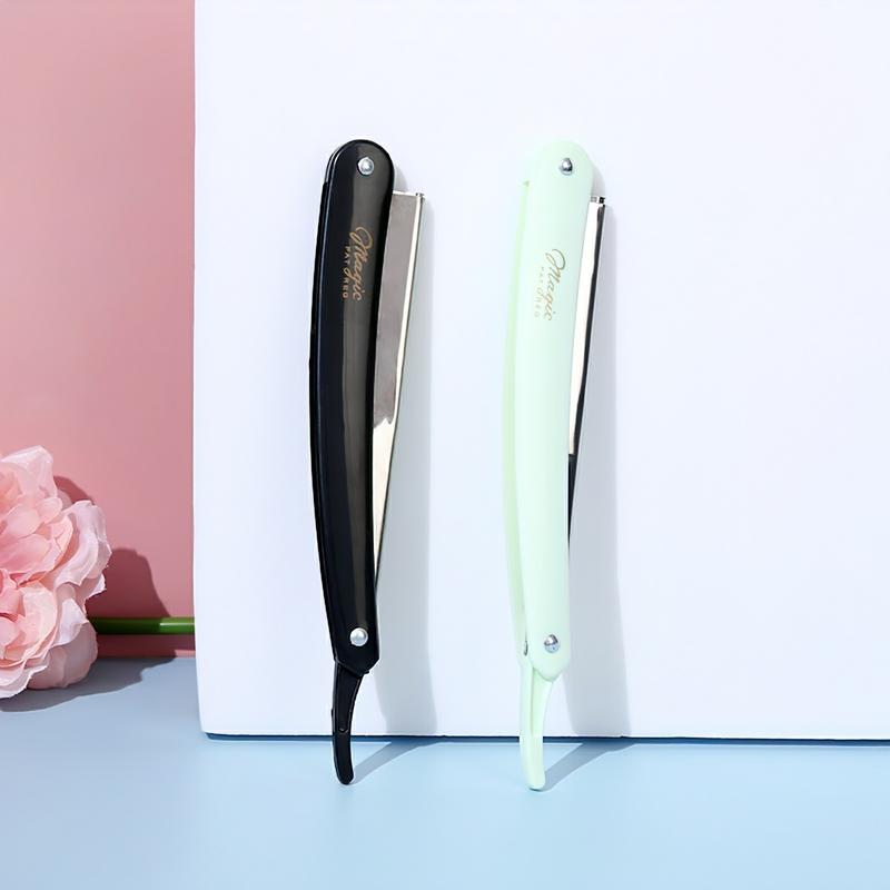 Cán dao cạo râu Barber, dao cạo lông mặt mày Barber cán inox nhựa thay lưỡi cao cấp
