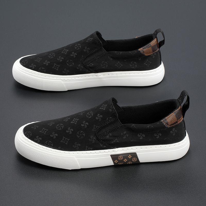 Product Introduction of Spring Breathable Men's Cloth Shoes 2024 New Lazy Breathable Casual Shoes Fashion Versatile Youth Trend Canvas Sneakers Parent 18