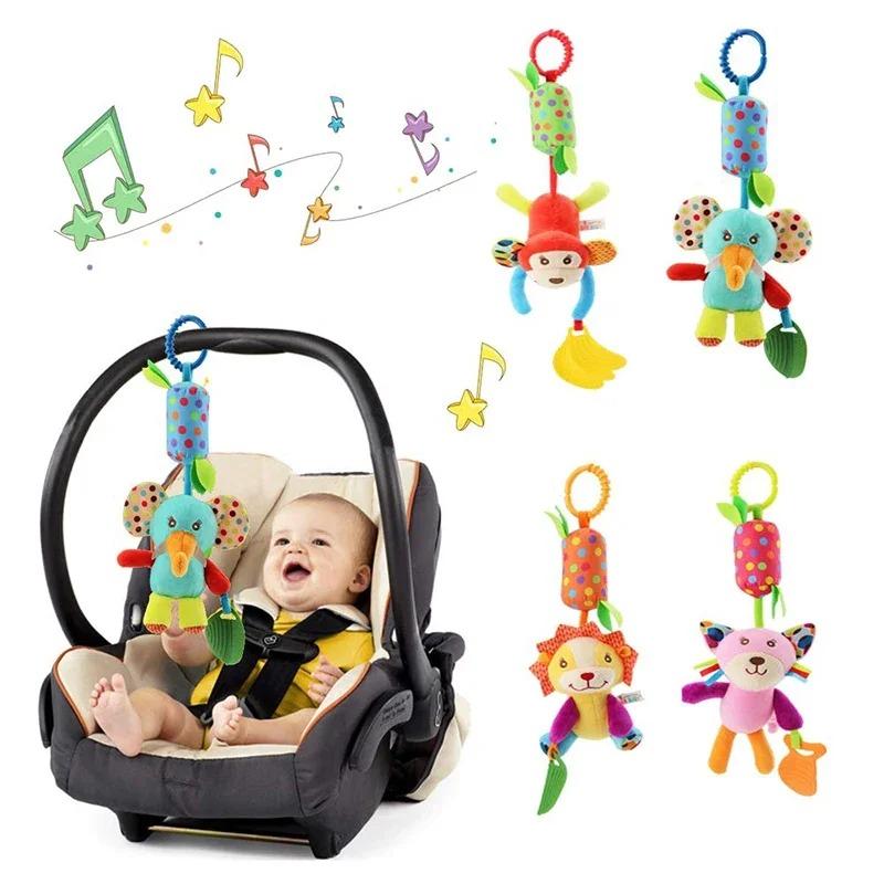 Product Introduction of Baby Sensory Hanging Rattles Soft Learning Toy Plush Animals Stroller Infant Car Bed Crib with Teether for Bebe Babies Toddlers 7