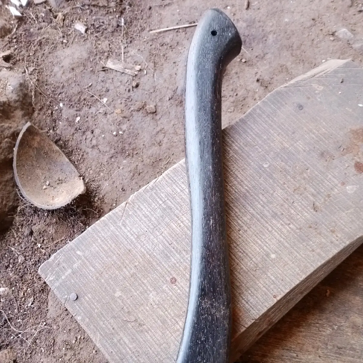 gagang Kampak kayu aren hitam /ruyung aren panjang 40cm