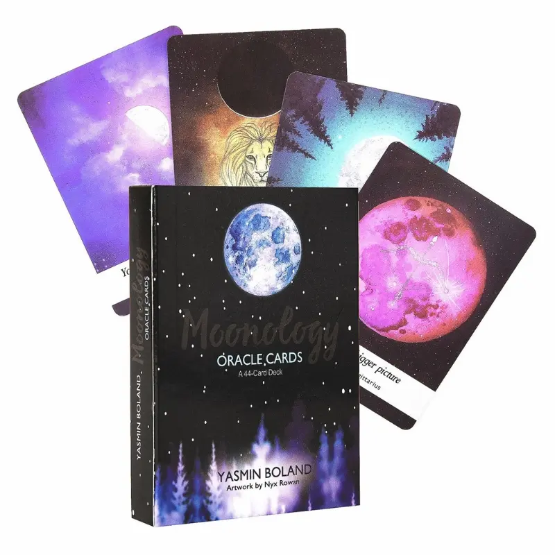 FESHS oonology Tarot for Oracle Cards Full English Card Deck Tarot Mysterious Divination Family Party Funny Board Game Cards