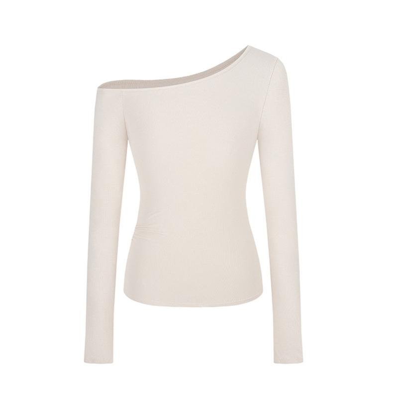 Retro Hot girl Women Sexy Off shoulder Long sleeve T-shirt Fashion All-match top 3