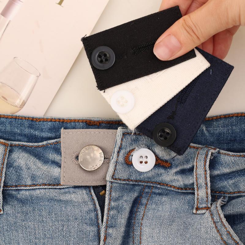 Product Introduction of 1Pc New Jeans Waist Extension Buckle Unisex Waistband Button Pant Elastic Extender Button Waist Belt Adjustable Extension Buckle 20