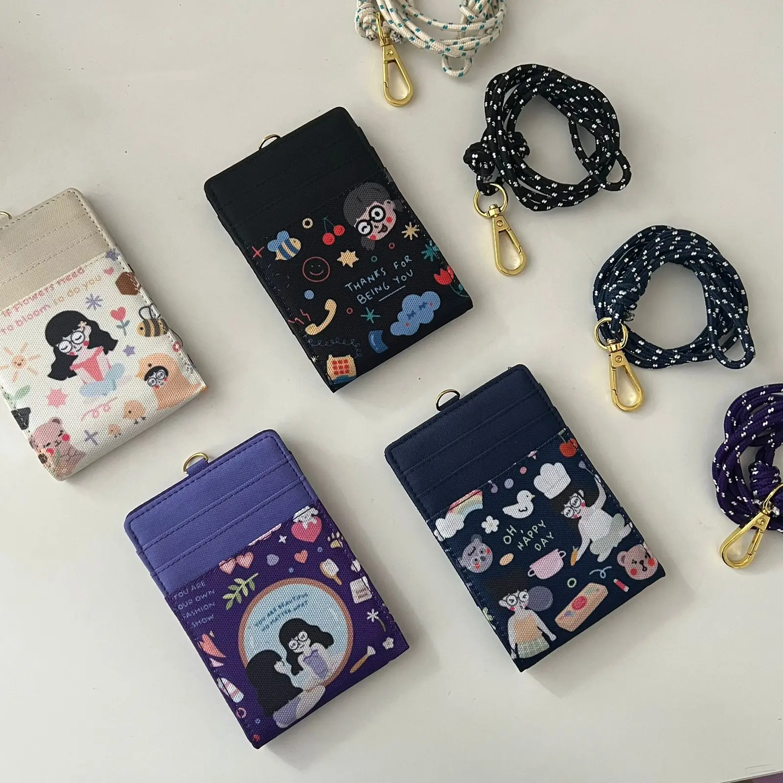ITISYOURSS Sally’s Wallet Card | Dompet Lipat | Dompet Kartu | Dompet Landyard | Dompet Lucu Gemes | Dompet Kanvas Muat Banyak