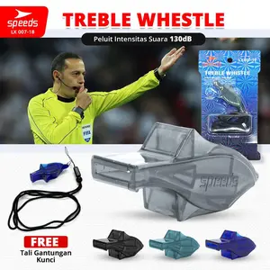 SPEEDS Peluit Wasit Pluit Treble Whistle Olahraga Periwitan Sport Referee 120db Lanyard Tali Gantungan Suara Jelas 007-18