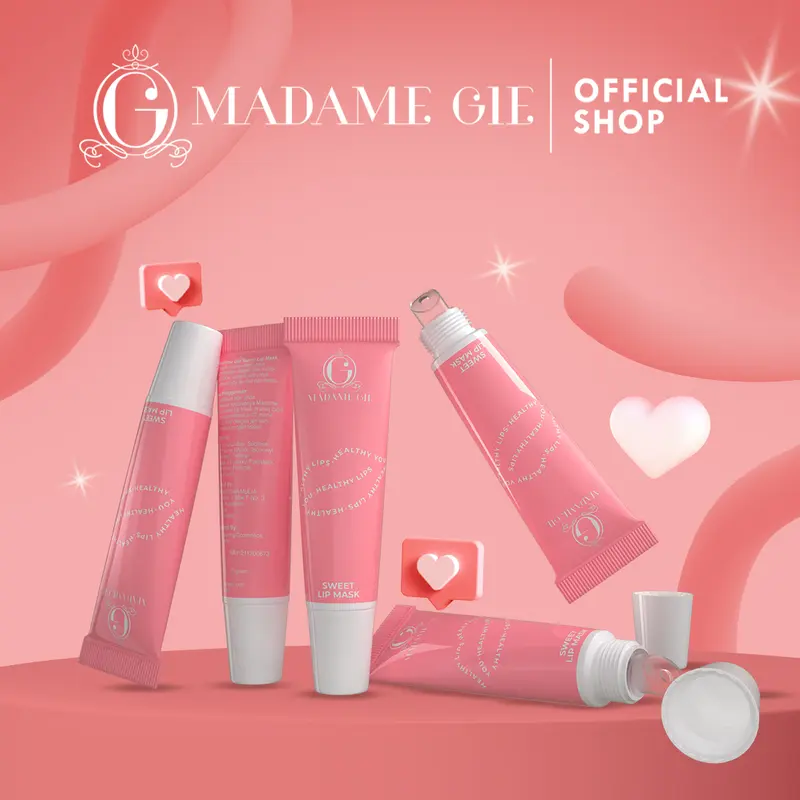 [BUNDLE 2 PCS] Madame Gie Sweet Lip Mask - Scrubing Bibir Gelap & Bibir Pecah-pecah Lipmask Kering Kusam Vitamin Perawatan Kusam Kering 4