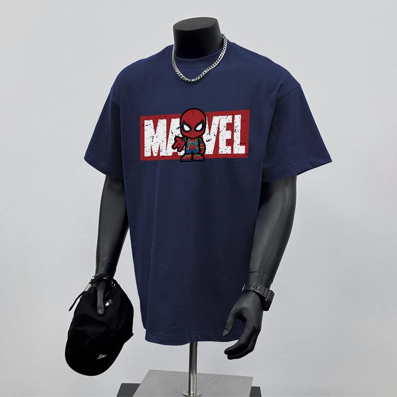 Áo Thun ngắn Tay Phong Cách Cổ Điển Graffiti Thường Ngày 100% Cotton, Áo Cổ Thuyền Dành Cho Nam Và Nữ, Unisex