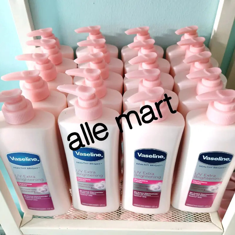 Vaseline Healthy Bright UV Extra Brightening Gluta Glow Hand Body Lotion 400 ml / Handbody Mencerahkan Kulit 8
