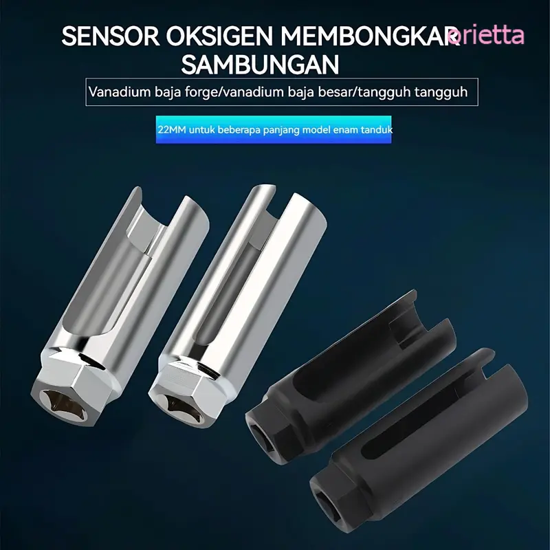 Kunci Soket Oksigen 22mm - Alat Profesional untuk Melepas & Memasang Sensor O2 - Perkakas Bengkel Mobil yang Kuat & Presisi.pain 1