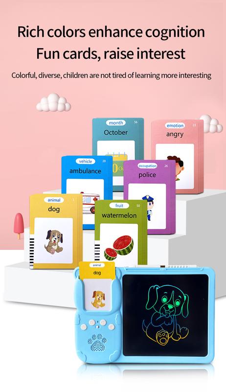 Product Introduction of New Children's Educational Early Learning Machine 8.5-Inch Handwriting Board Digital Camera English Word Pronunciation Learning Machine 15