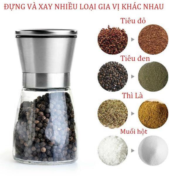  Dụng Cụ Xay Tiêu Cầm Tay Nhỏ Gọn Tiện Dụng 