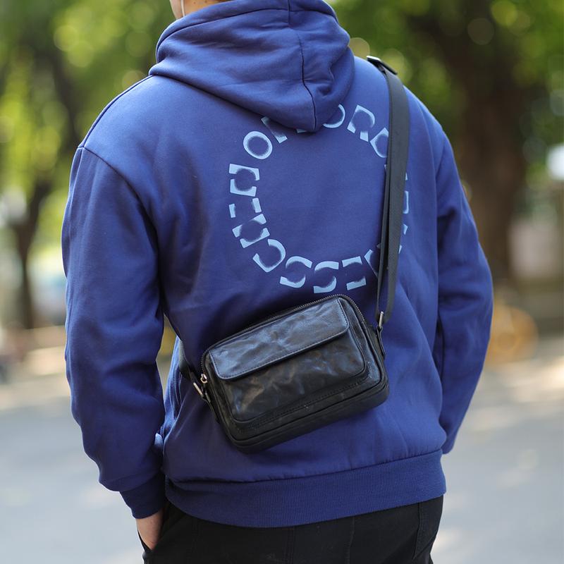 Liinz Túi Đeo Chéo Da Bò Nam Trẻ Trung L6095 Bag