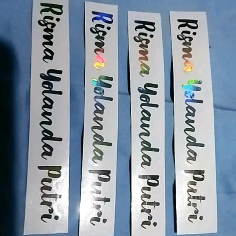 Stiker Hologram Custom Nama Latin Cutting Sticker 4