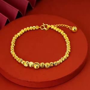 Gelang Manik Tembikai Mata Kucing, Barang Kemas Tangan mewah, Gelang Bersalut Emas, Untuk Wanita, Aksesori Gelang Emas Pasir, Warna Cerah Perak Perhiasan Permata Bangles