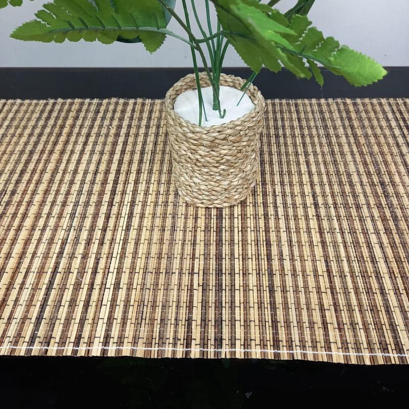 Taplak Meja Tenun Lidi Taplak Souvenir Panjang 150, 200 Dan 250 Cm Kerajinan Tenun B.CRAFTJOGJA 4