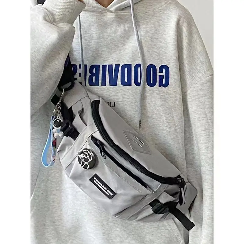 Túi Đeo Ngực, Phong Cách Harajuku Nhật Bản, Dành Cho Nam Giới, Túi Messenger Thể Thao, Dễ Phối Đồ Hàn Quốc, Thích Hợp Cho Học Sinh, Túi Đeo Vai Và Thắt Lưng Đi Xe Đạp, Thời Trang, Mới Năm 2024 2