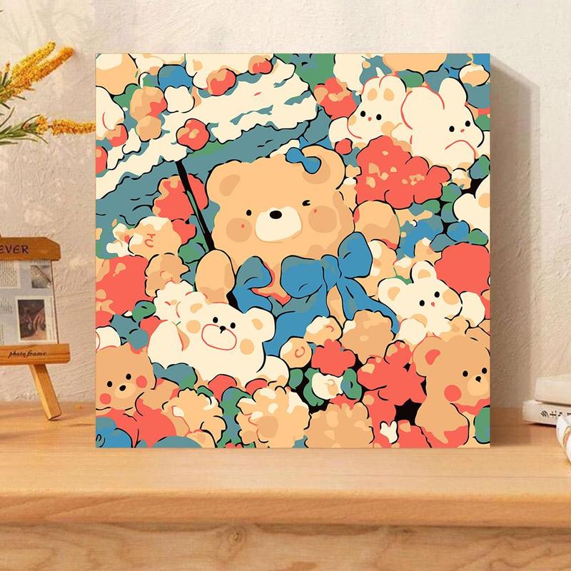 Product Introduction of Cartoon Tulip Animal Oil Painting Toy DIY Handmade Flower Coloring Painting 38