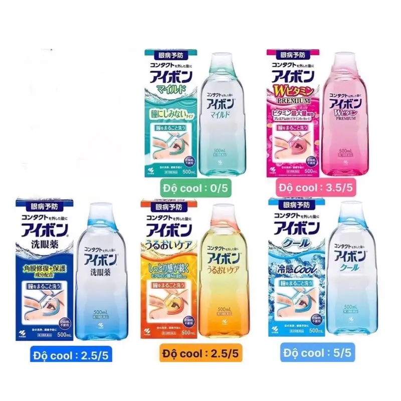 Nước rửa mắt Eyebon Vitamin Kobayashii Nhật Bản 500ml 1