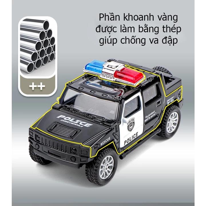 Product Introduction of Mô Hình Xe Ô Tô Cảnh Sát Mỹ STK, Xe Địa Hình STK Thiết Kế Hợp Kim Chi Tiết 10