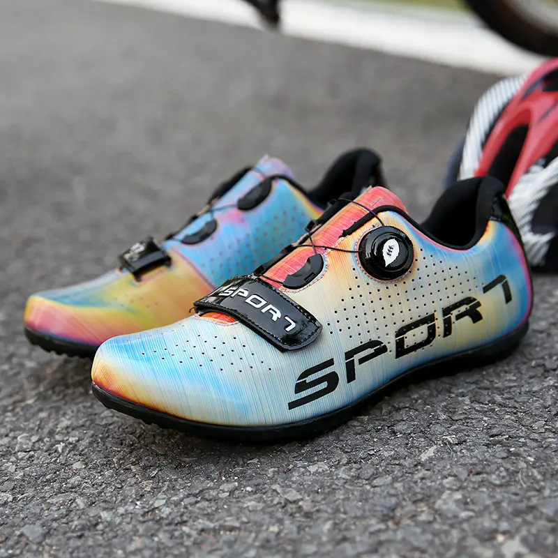 In Stock Professional Riding Shoes Cycling Shoes Anti-Slip Sneaker Road Mountain Riding Shoes in Stock Professional Riding Shoes Cycling Shoes Anti-Slip Sneaker Road Mountain Riding Shoes New Lock-Free Riding Shoes Hard Bottom Professional Highway Mountai