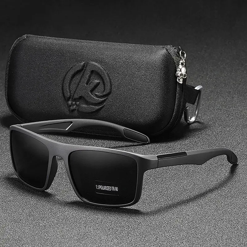 Kính Râm Phân Cực, Ngoài Trời, Unisex, Gọng Đen, Dành Cho Nam Và Nữ, Bảo Vệ UV400, Thích Hợp Lái Xe Và Du Lịch, Siêu Nhẹ, Chống Lóa, Kính Nam