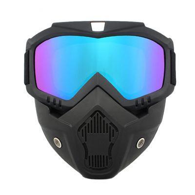 Outdoor Sport Windproof Mask Goggle HD Bicycle Glasses Eyewear Riding Suv Summer Uv Protection Sunglasses Full Face Protective Mask 7