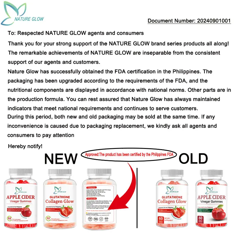 FDA ApprovedNature Glow 60PC glutathione collagen gummies glutathione  collagen - TikTok Shop Philippines