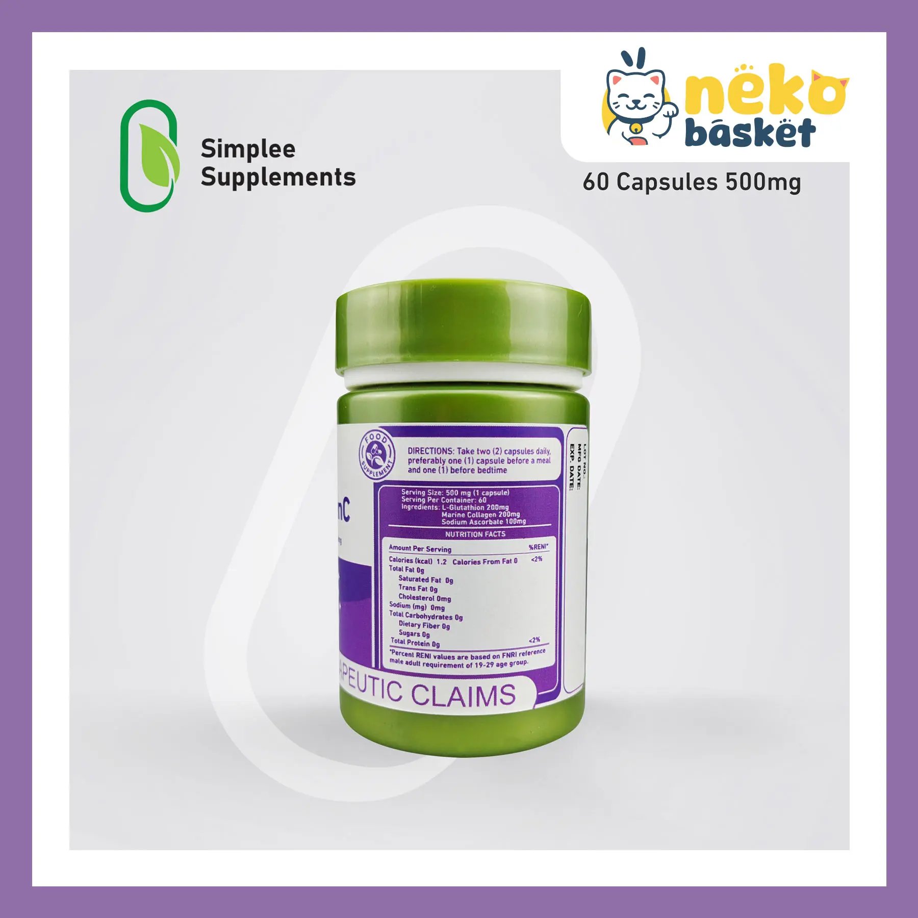 does glutathione reduce melanin Glutathione (500mg) 30 Tablets Price in Pakistan