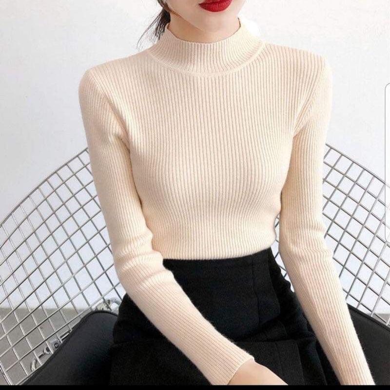 Áo Len Tăm Cổ lọ 3P-7P Giữ Nhiệt Cho Nữ , Áo Len Tăm Giữ Nhiệt nữ 14 Màu Cao Cấp Women Top