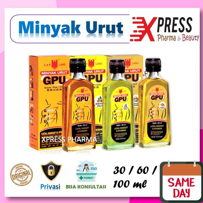 Jual XPRESS ! MINYAK GPU CAIR Urut Botol Gosok Pijat Cap Lang Caplang ...