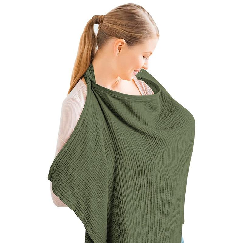 Product Introduction of 75x95cm Cotton Nursing Covers Breathable Baby Mother Feeding Breastfeeding Covers Adjustable Privacy Apron Lactation Cloth Cover 11