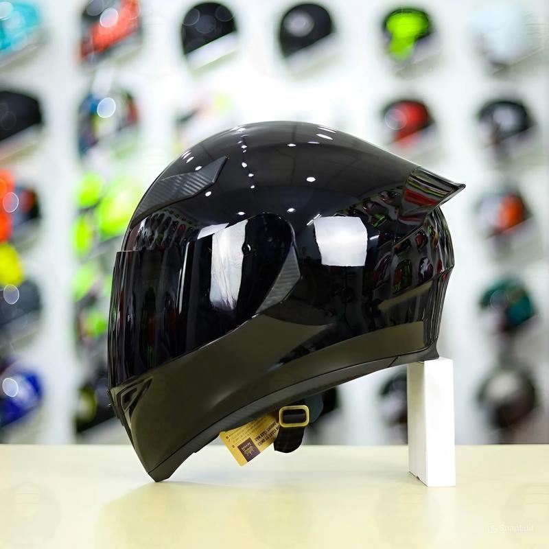 Mũ bảo hiểm fullface đen bóng thương hiệu Royal M138B - Hàng chính hãng Helmet mubaohiem royal