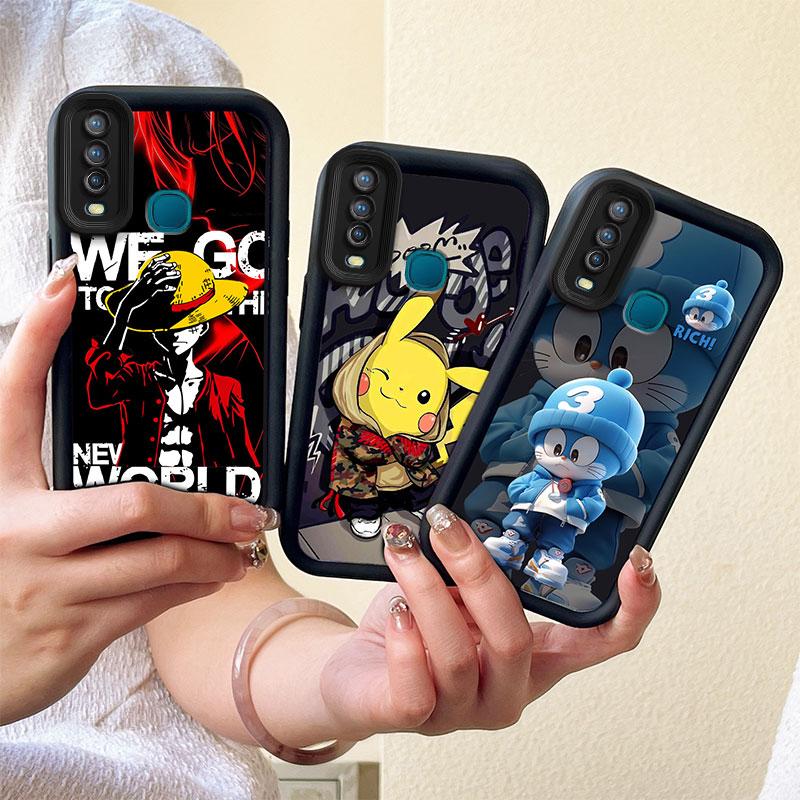  Ốp Lưng Tương Thích Cho Vivo Y17 Y15 Y12 Y12i Y11 2019 U10 Thiết Kế Doodle Pokémon Ốp Mềm Làm Bằng Silicon Phụ Kiện Bảo Vệ Chống Sốc Bảo Vệ 