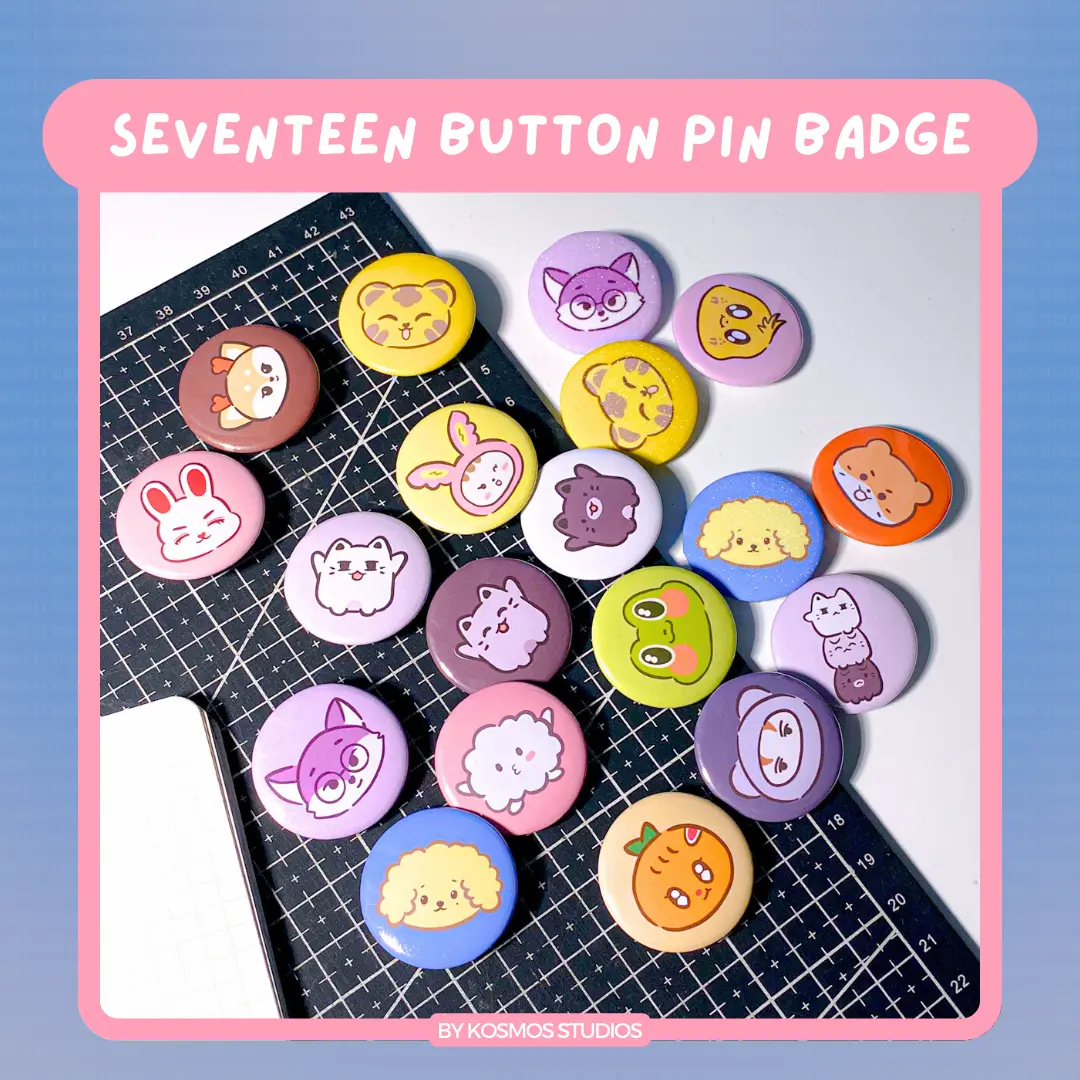 SEVENTEEN Miniteen Badge Button Pin | KPOP Merch | fanmade by