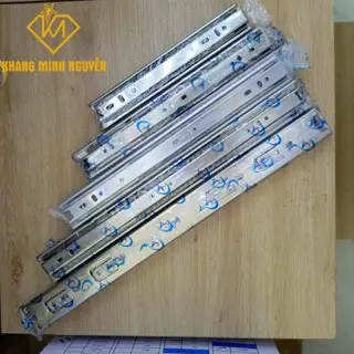 (Giá 1 cặp) Ray bi trượt 3 tầng, ray bi thép 3 tầng 20cm | 25cm | 30cm | 35cm | 40cm