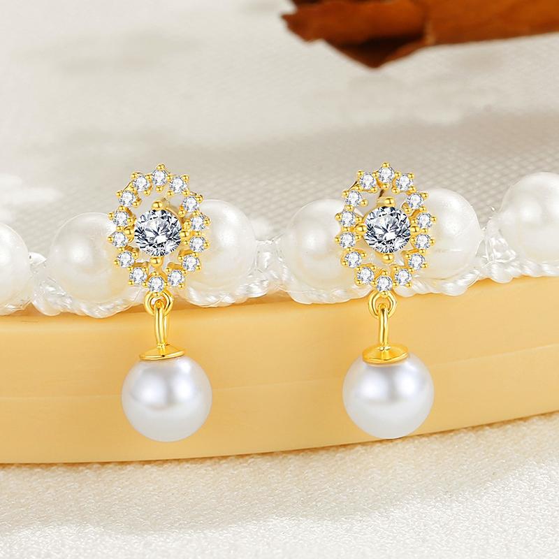 Product Introduction of S925 Silver Pearl Earrings, Fashion Accessories 8