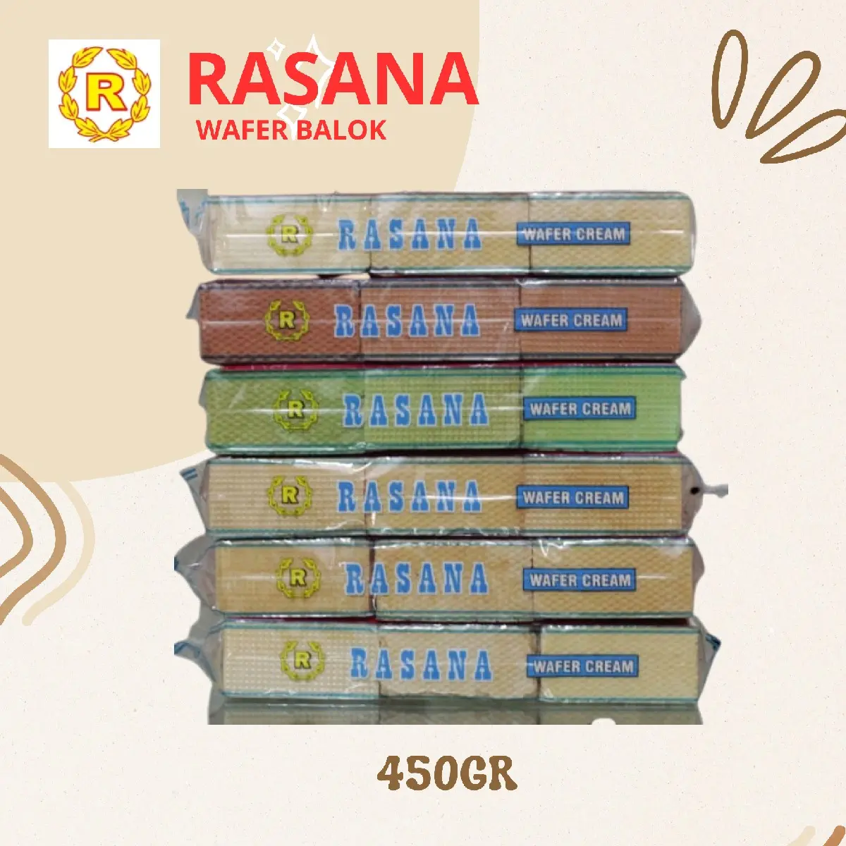 Wafer Balok Rasana 400 Gram Snack Jadul
