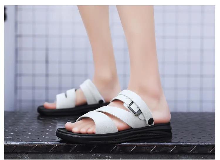 Product Introduction of Valazo men's casual sandals Korean men's slippers non-slip beach shoes for summer 13