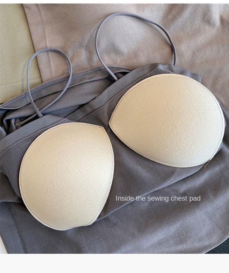 Product Introduction of Áo Vest Hai Dây Có Đệm, Phong Cách Hàn Quốc, Dành Cho Nữ, Có Thể Mặc Bên Trong Hoặc Mặc Ngoài Trời, Áo Ngực Định Hình Lưng Mùa Hè, Đồ Lót Một Mảnh, Mỏng Mm, Thích Hợp Mặc Ngoài Trời, Áo Ống Top Women 5