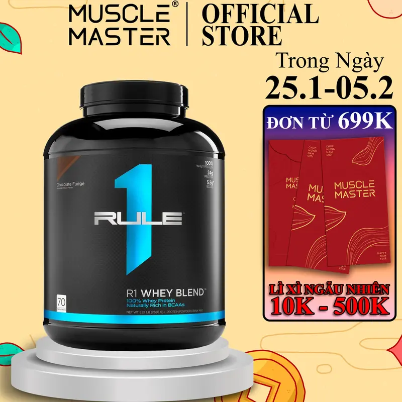 Bột Cung Cấp Protein Rule 1 Blend 2.3Kg 0