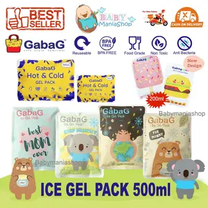 GABAG Ice Gel Pack 500gr 200gr Icegel Es Pendngin New Design Koala Bear Honey Mother Earth Mom 500ml