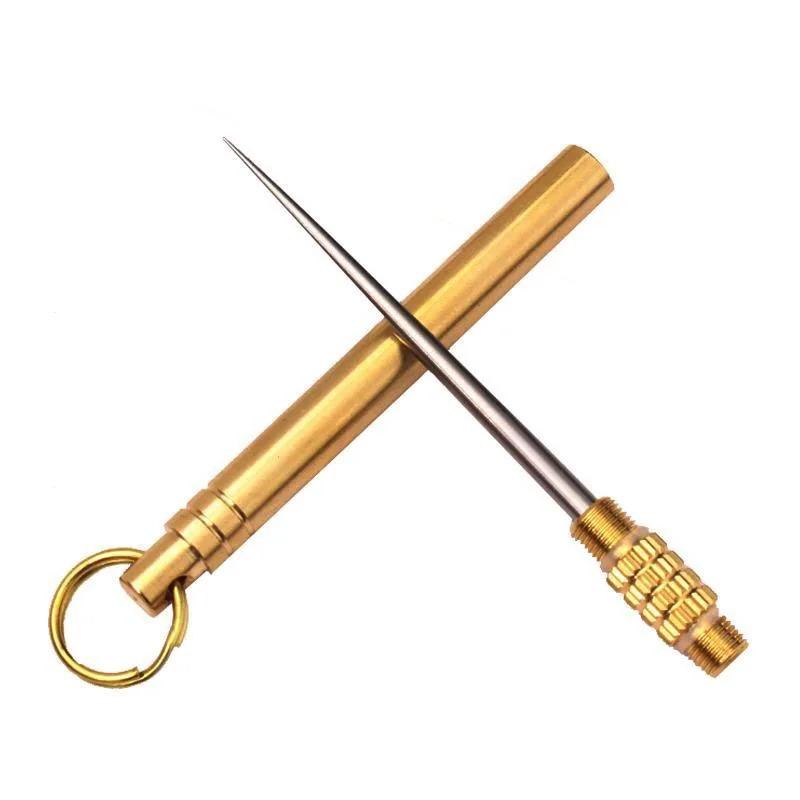 Product Introduction of Titanium Outdoor EDC Portable Multi-Purpose Toothpick Bottle Fruit Fork Camping Tool Toothpick Tube Is More Durable Than Floss 1