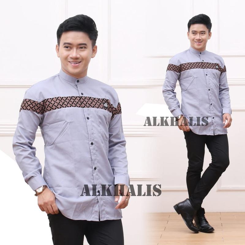 Baju Kemeja Koko Kobata QYNANG Lengan Panjang Fashian Pria MuslimTerbaru 2023 4