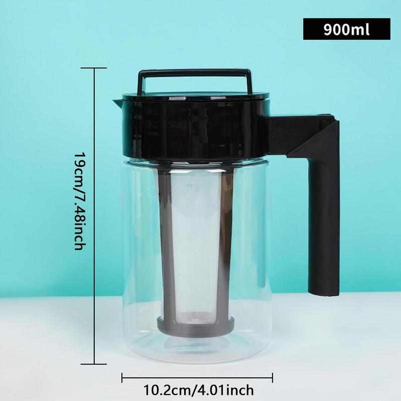 Cold Brew Coffee Maker, 1 Count Glass Coffee Pot with Handle & Lid, Coffee Making Tool for Home Office  Kitchen Dormitory Dining Room 1